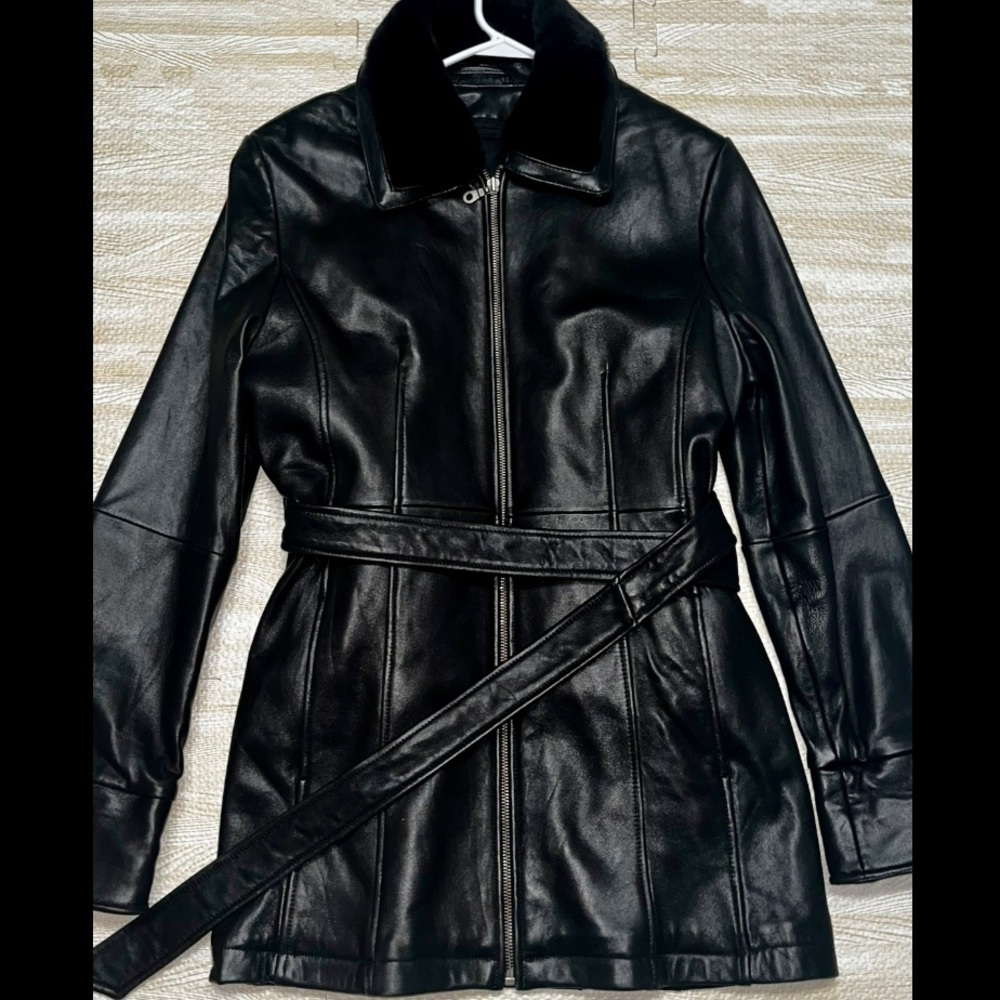 Tiboa Authentic Vintage Leather Jacket Size S with Detachable Parts INCLUDED